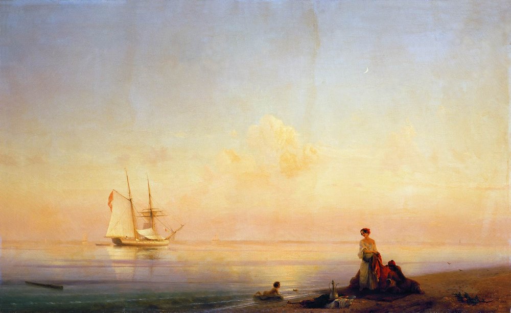 берег моря. штиль 1843