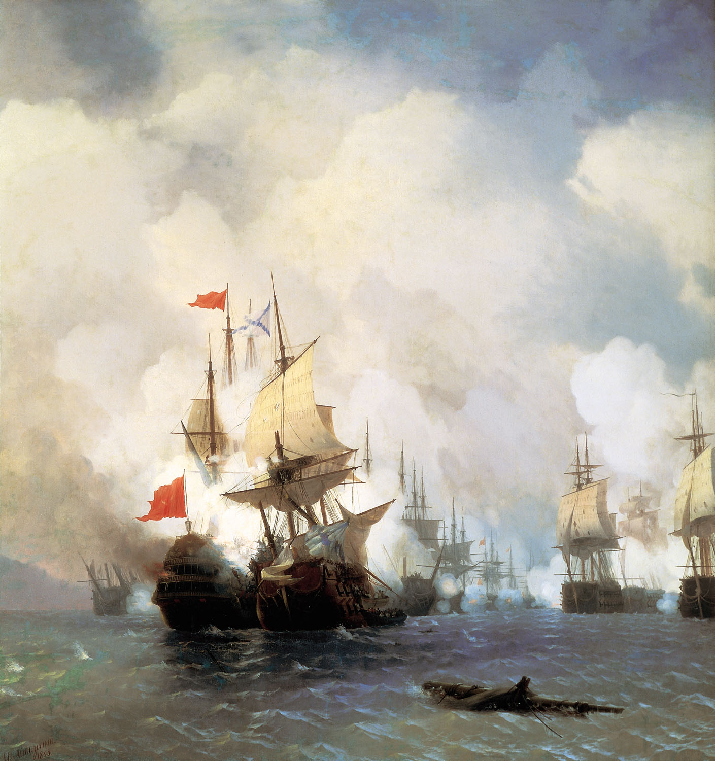 бой в хиосском проливе 24 июня 1770 (1848)