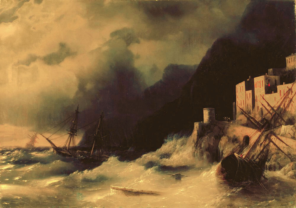 буря на море 1850