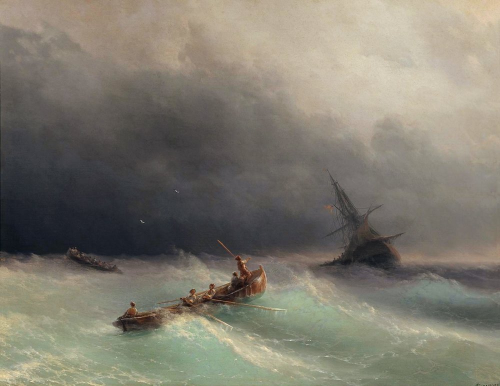 буря на море 1873