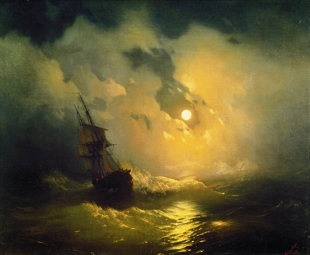 буря на море ночью 1849
