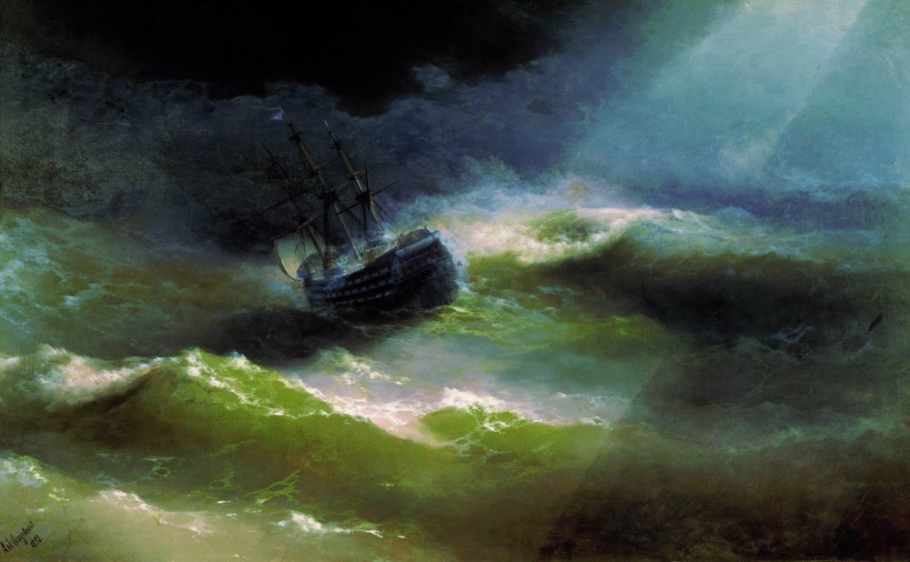 корабль императрица мария во время шторма 1892