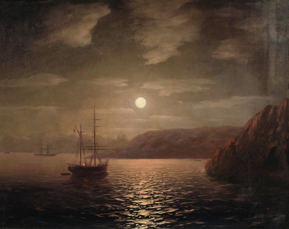 лунная ночь на черном море 1855