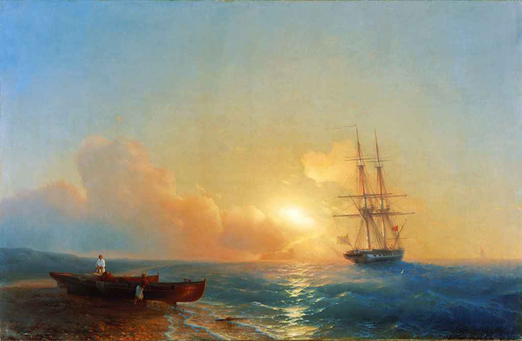 рыбаки на берегу моря 1852