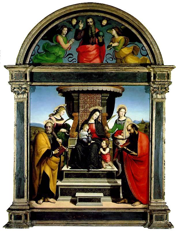 Мадонна на троне с Младенцем и святыми. 1504-05