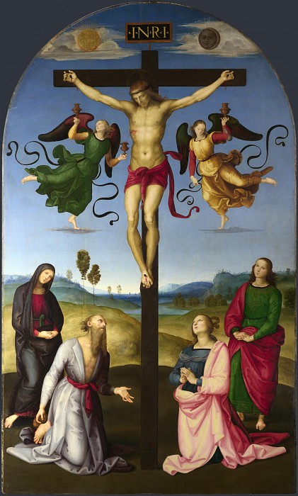 Распятие с Девой Марией, святыми и ангелами 1503