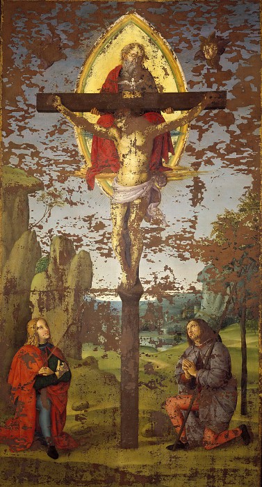 Святая Троица со святыми Себастьяном и Рохом 1499