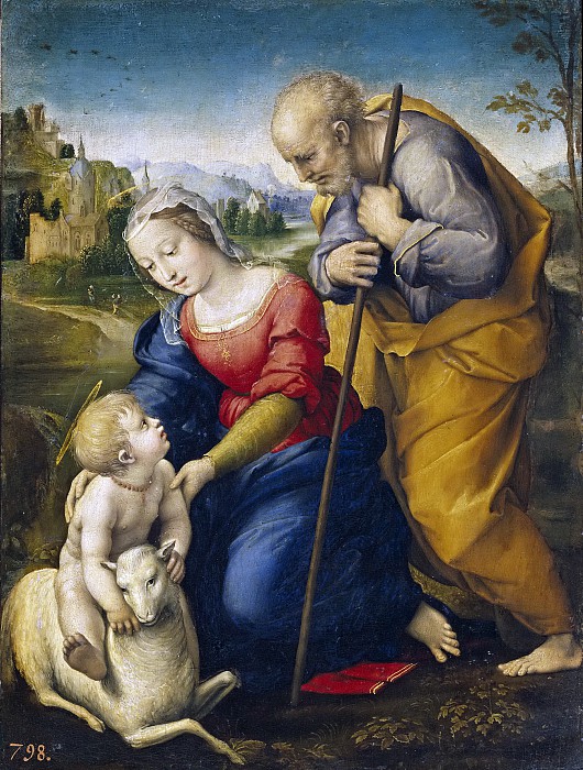 Святое семейство с ягненком 1507