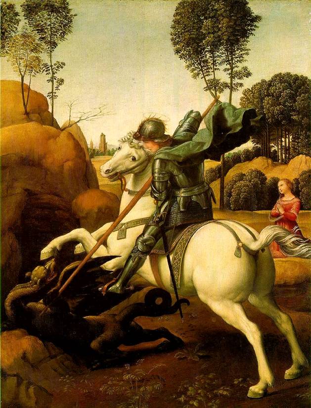 Святой Георгий побеждающий дракона. 1504-06
